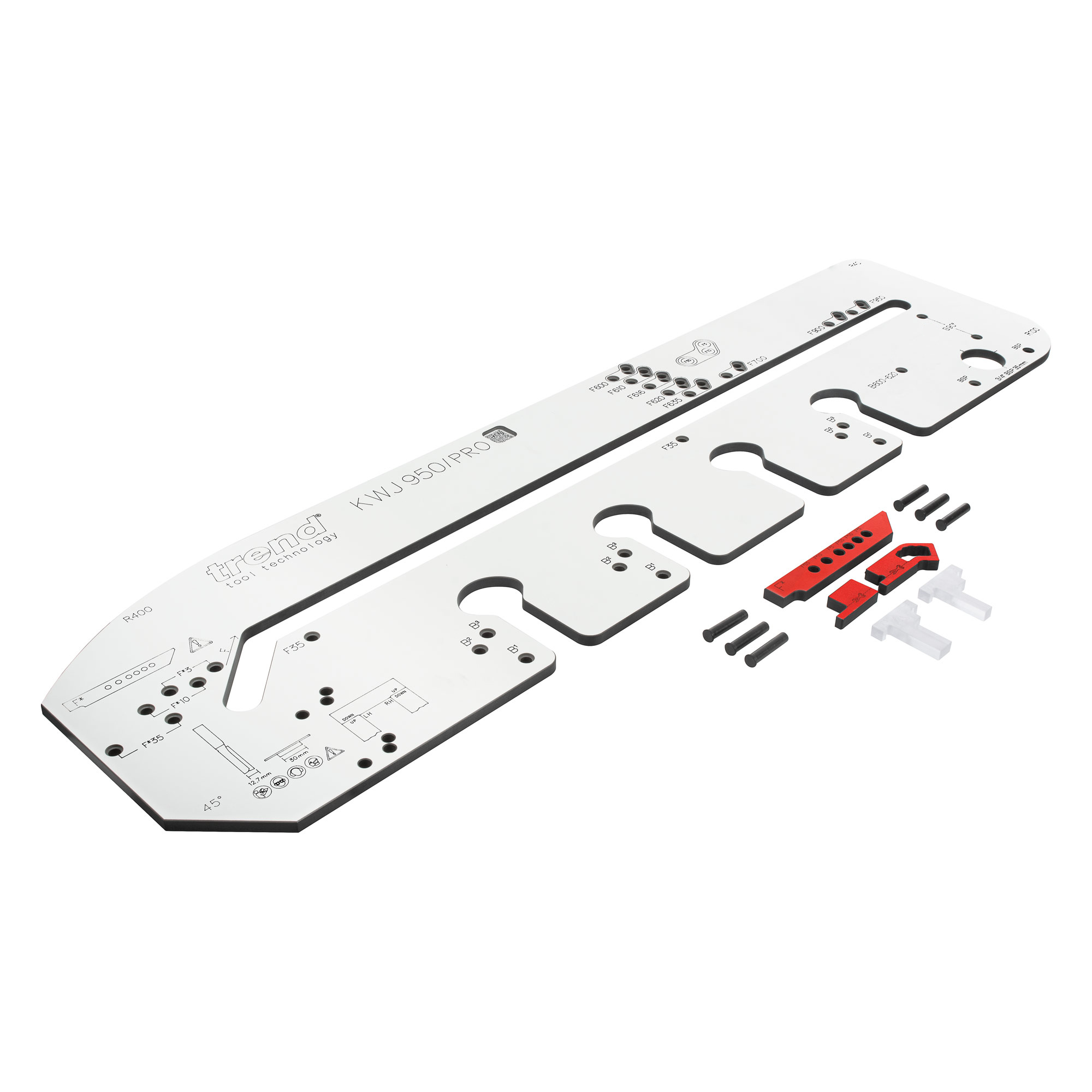Trend Professional Multi-Material Kitchen Worktop Jig, Front Edge Alignment, Up to 37-1/2 Inch, KWJ950/PRO
